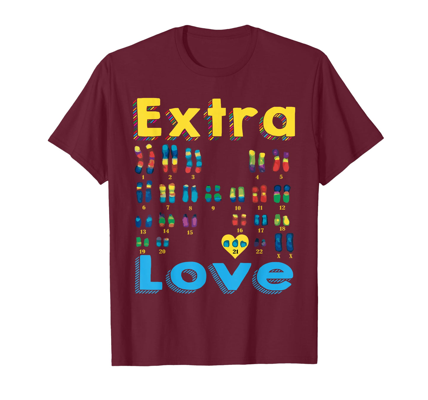 Trisomy 21 XX Extra Chromosome Girl World Down Syndrome Day T-Shirt