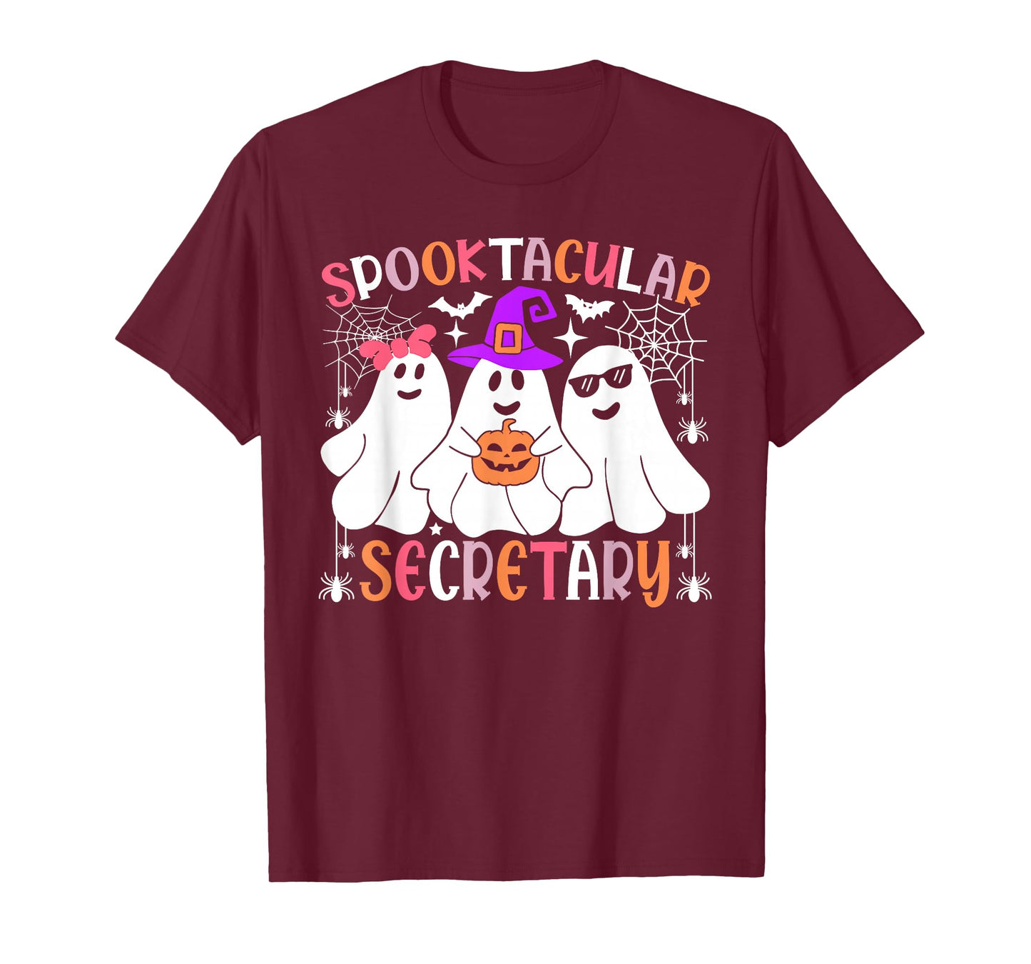 Spooktacular Secretary Funny Halloween Costume T-Shirt