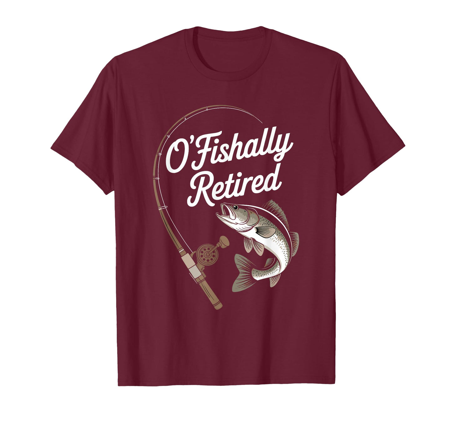 Ofishally Retired Fishing Retirement Finshing For Men Dad T-Shirt