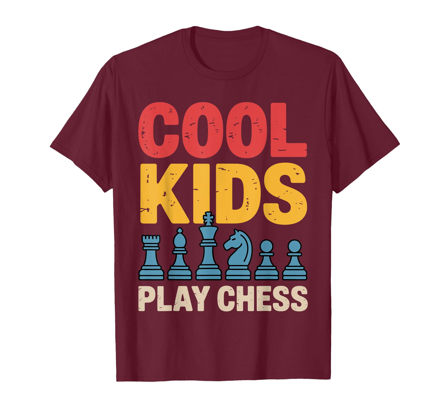 Cool Chess Art for Boys Girls Kids Chess Lover Chess Player T-Shirt