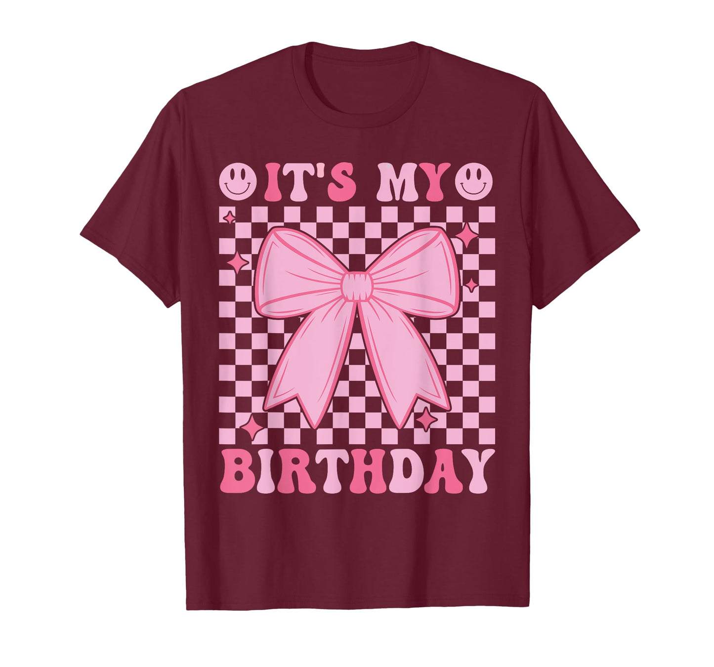 Birthday Girl Coquette Funny Birthday Girl Pink Coquette Bow T-Shirt
