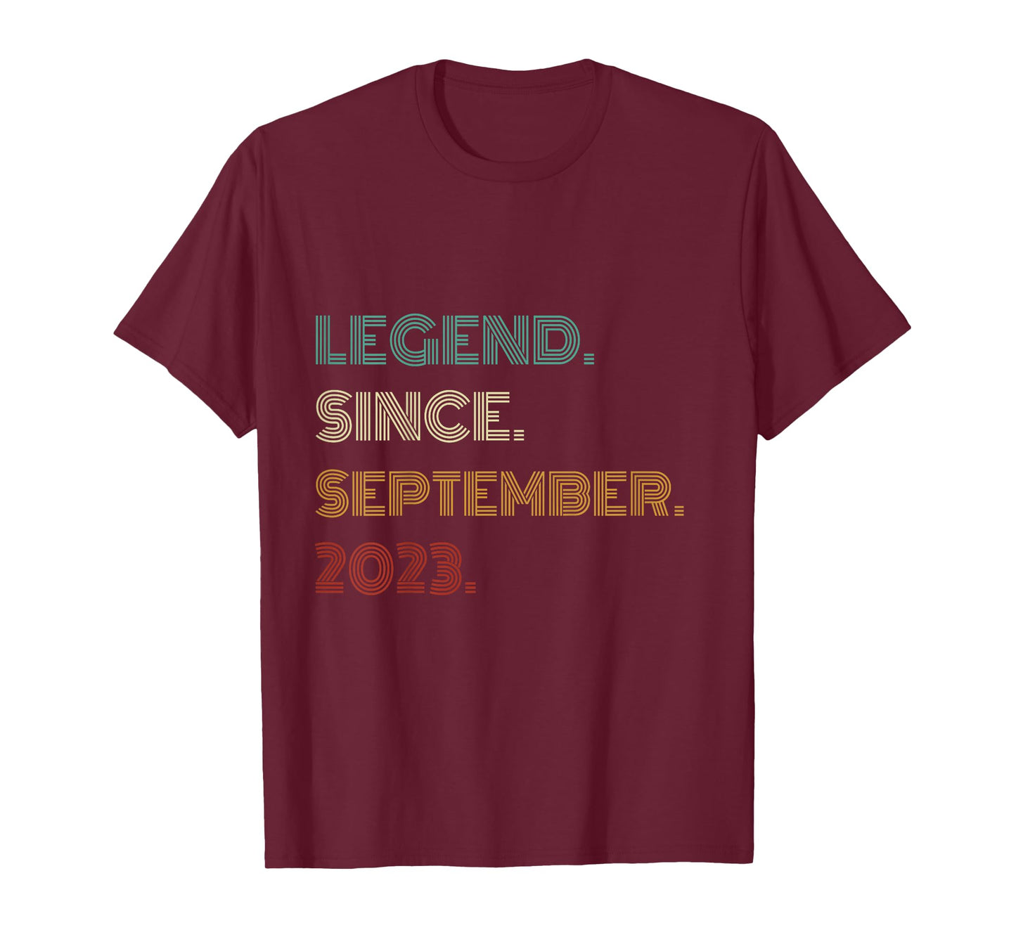 Kids 2 Years Old Legend Since September 2023 2nd Birthday T-Shirt