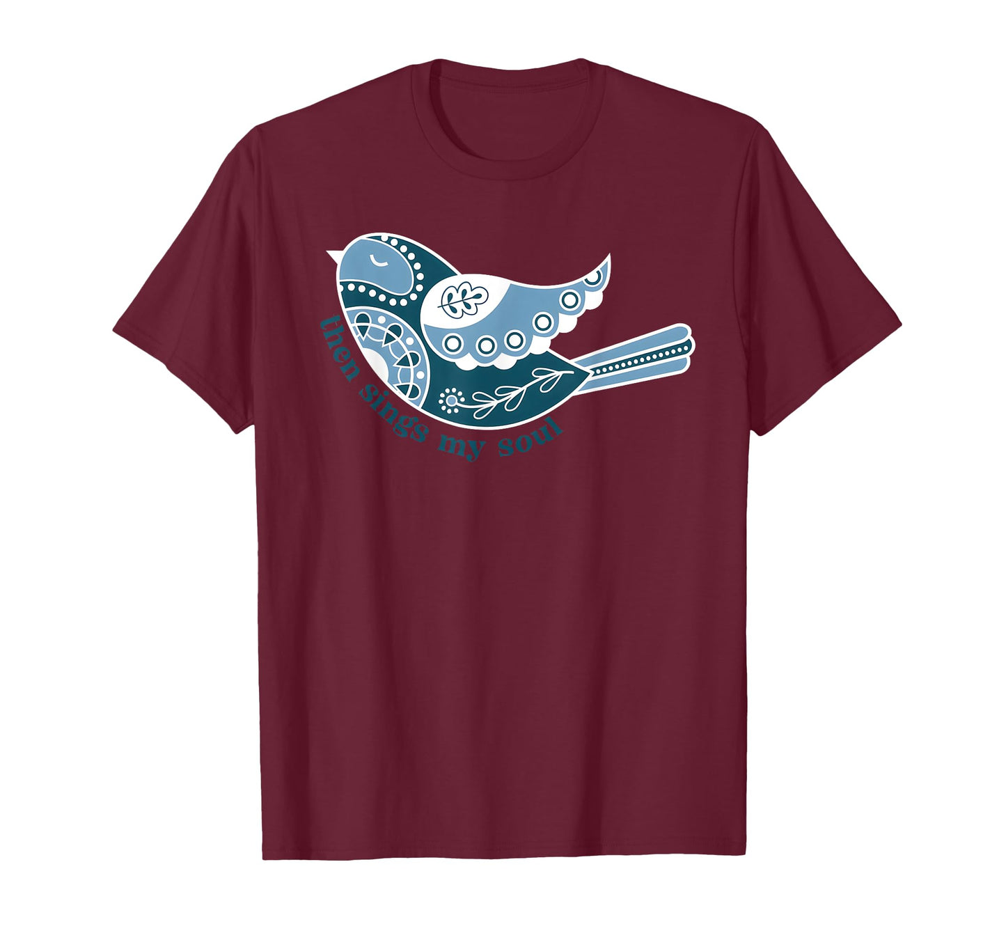 Retro Then Sings My Soul Funny Bird Christian T-Shirt