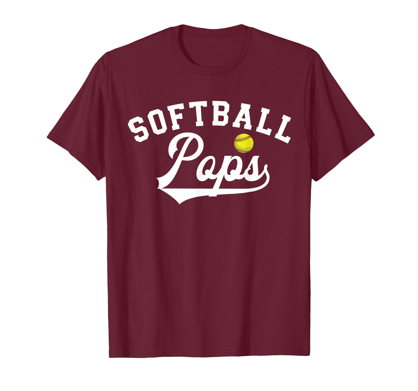 Softball Pops of A Softball Player Pops T-Shirt