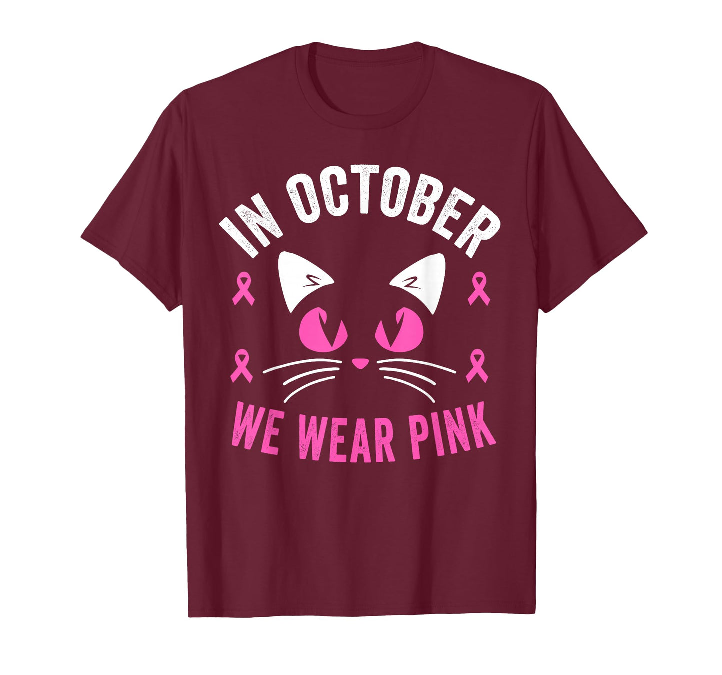 In October We Wear Pink Breast Cancer Awareness Kids Toddler T-Shirt