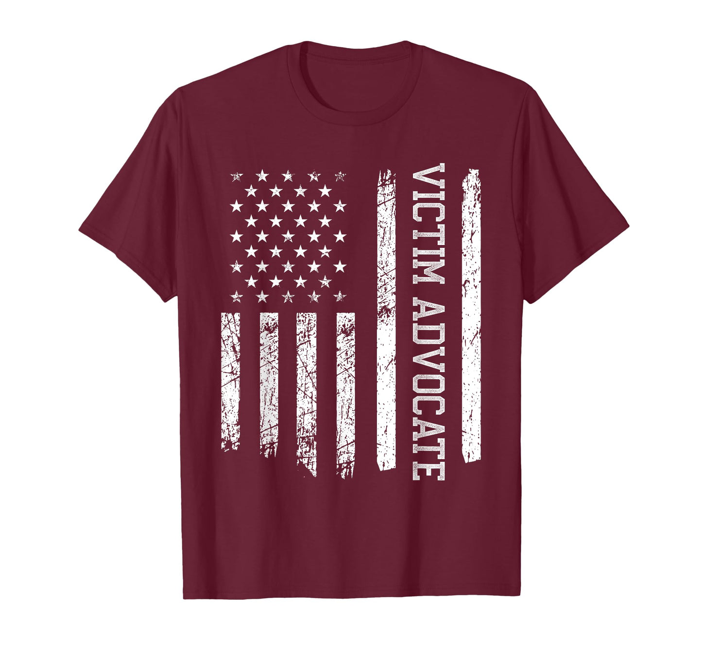 Victim Advocate American Flag Nurse Nursing Women Men T-Shirt