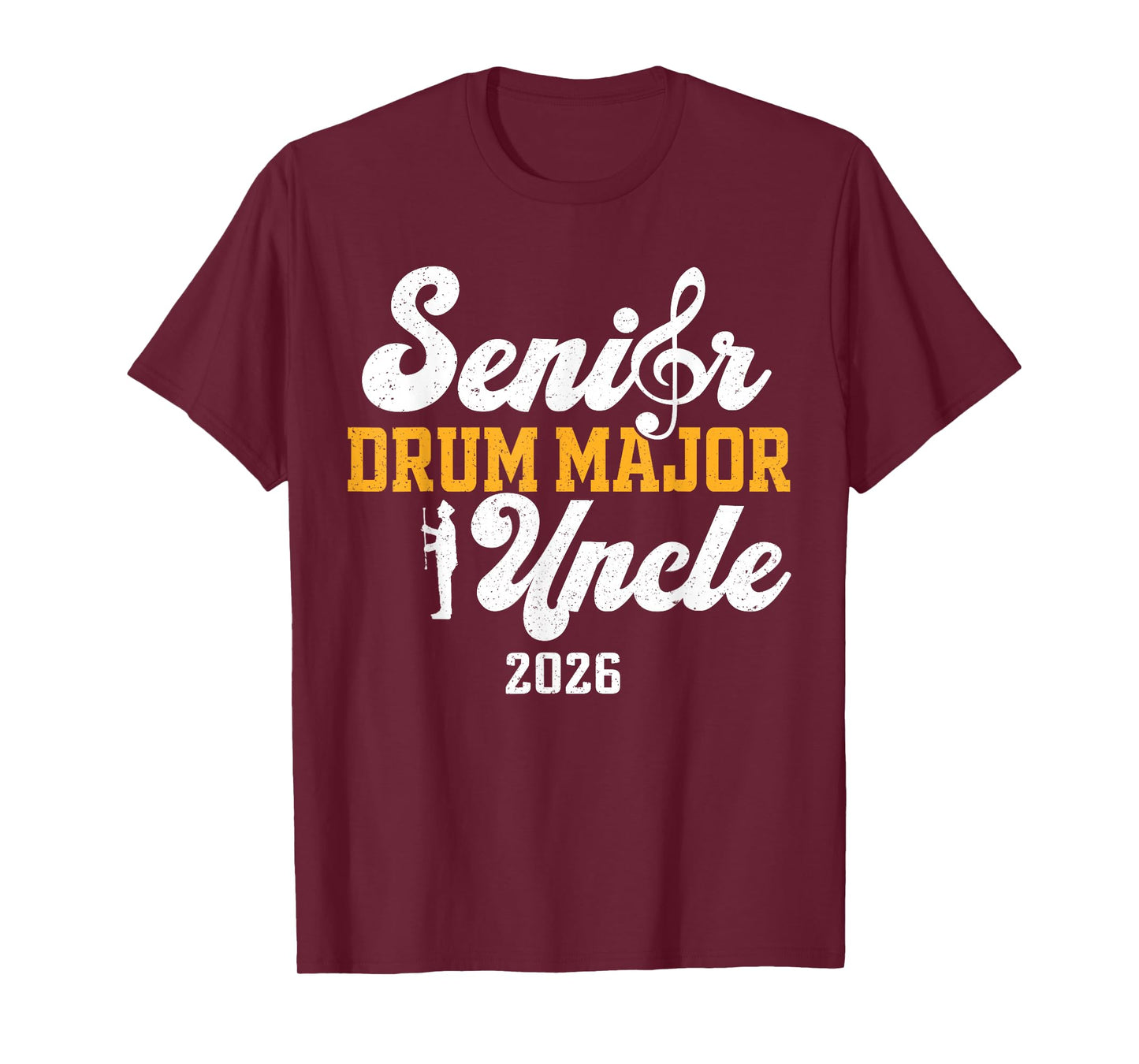 Senior Drum Major Uncle 2026 Graduation Matching Family T-Shirt