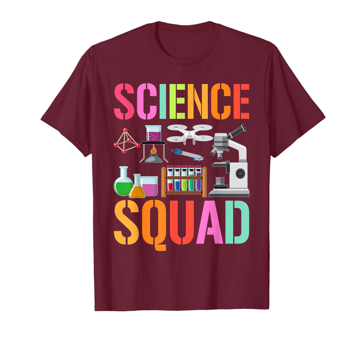 Vintage SCIENCE SQUAD Technology Teacher Team Student STEM T-Shirt