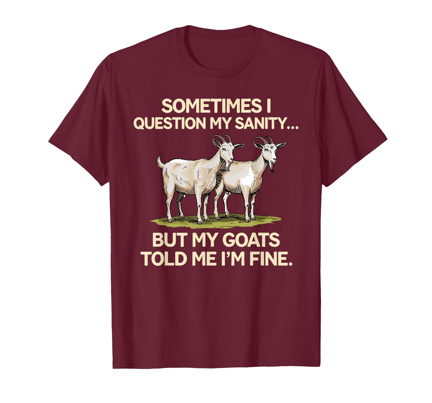 Funny Goat Design for Men Women Goat Farmer Pygmy Goat Lover T-Shirt