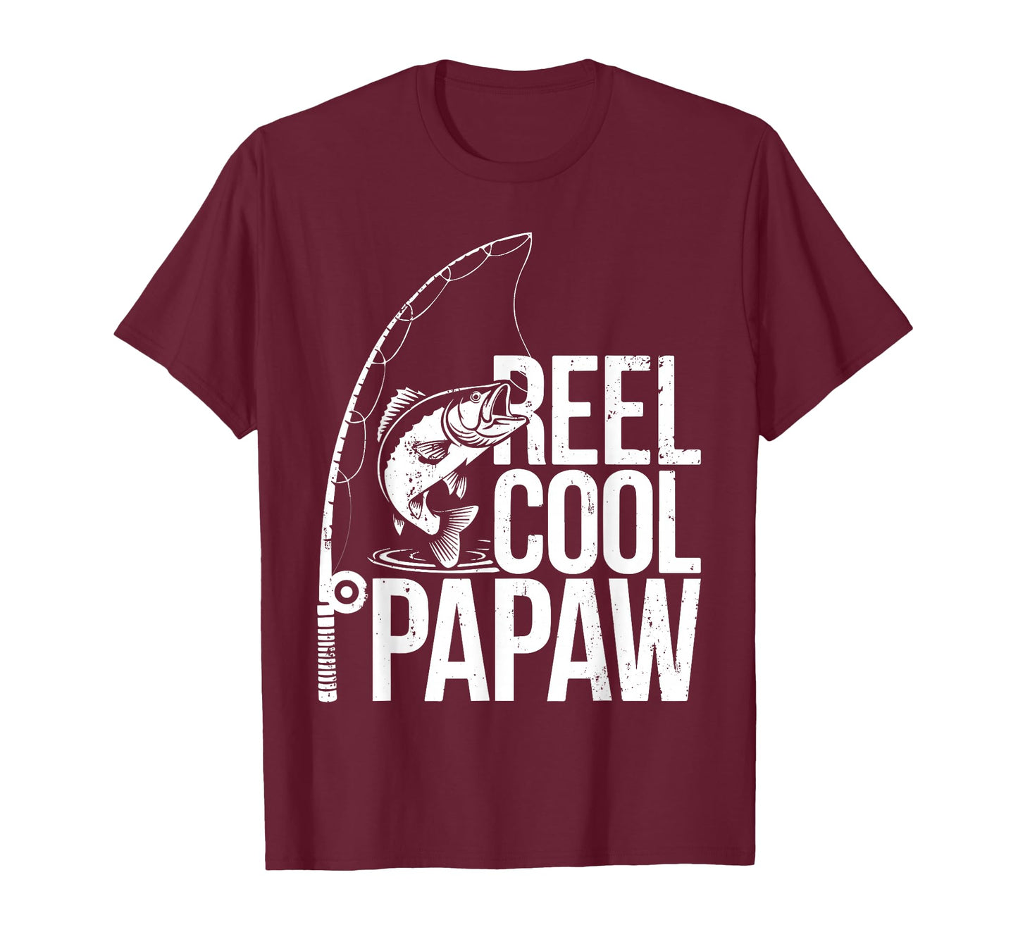 Reel Cool Papaw Shirt Men Papa Fisherman Fathers Day T-Shirt