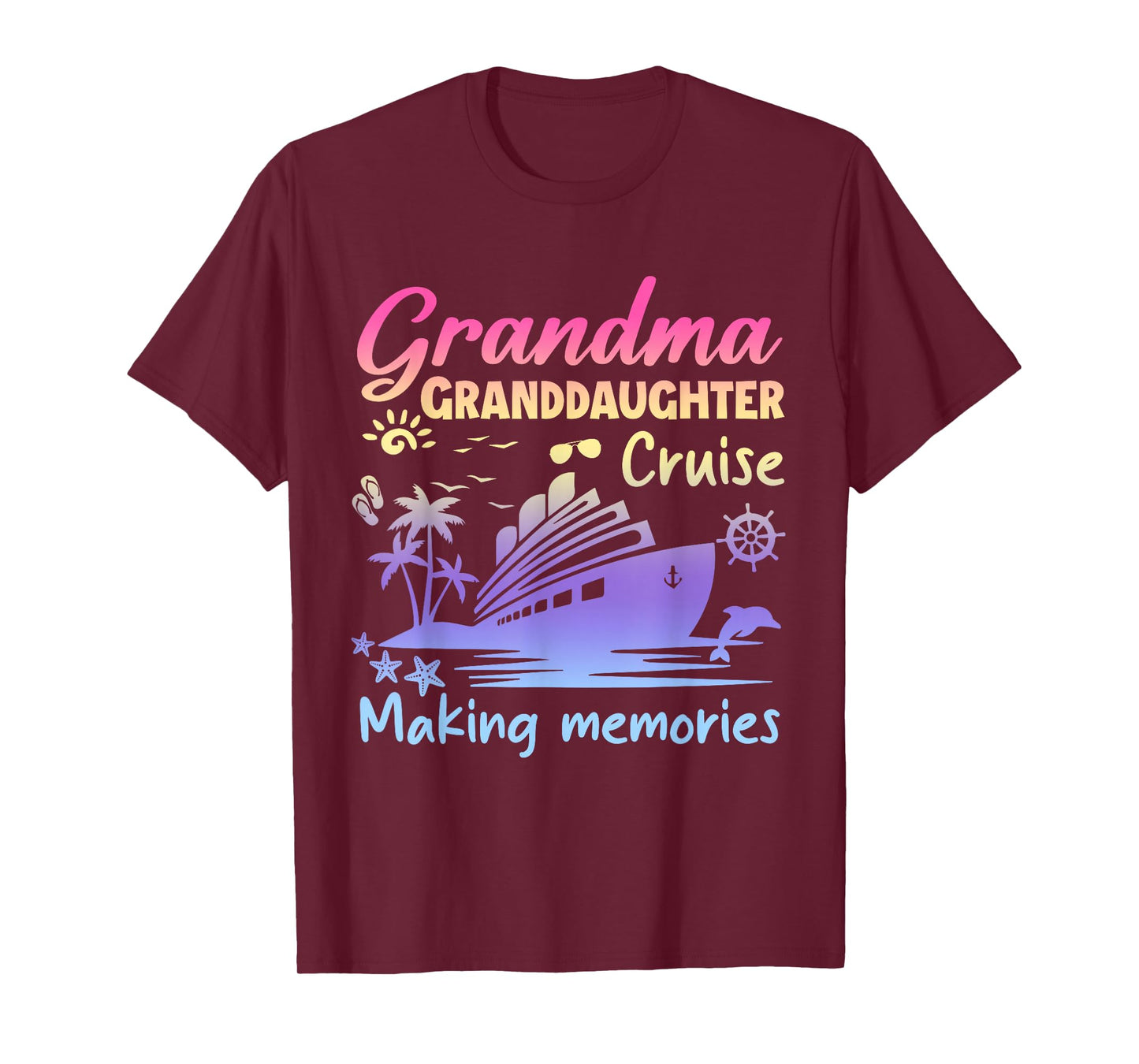 Grandma Granddaughter Memories Gift For Cruise Vacation T-Shirt