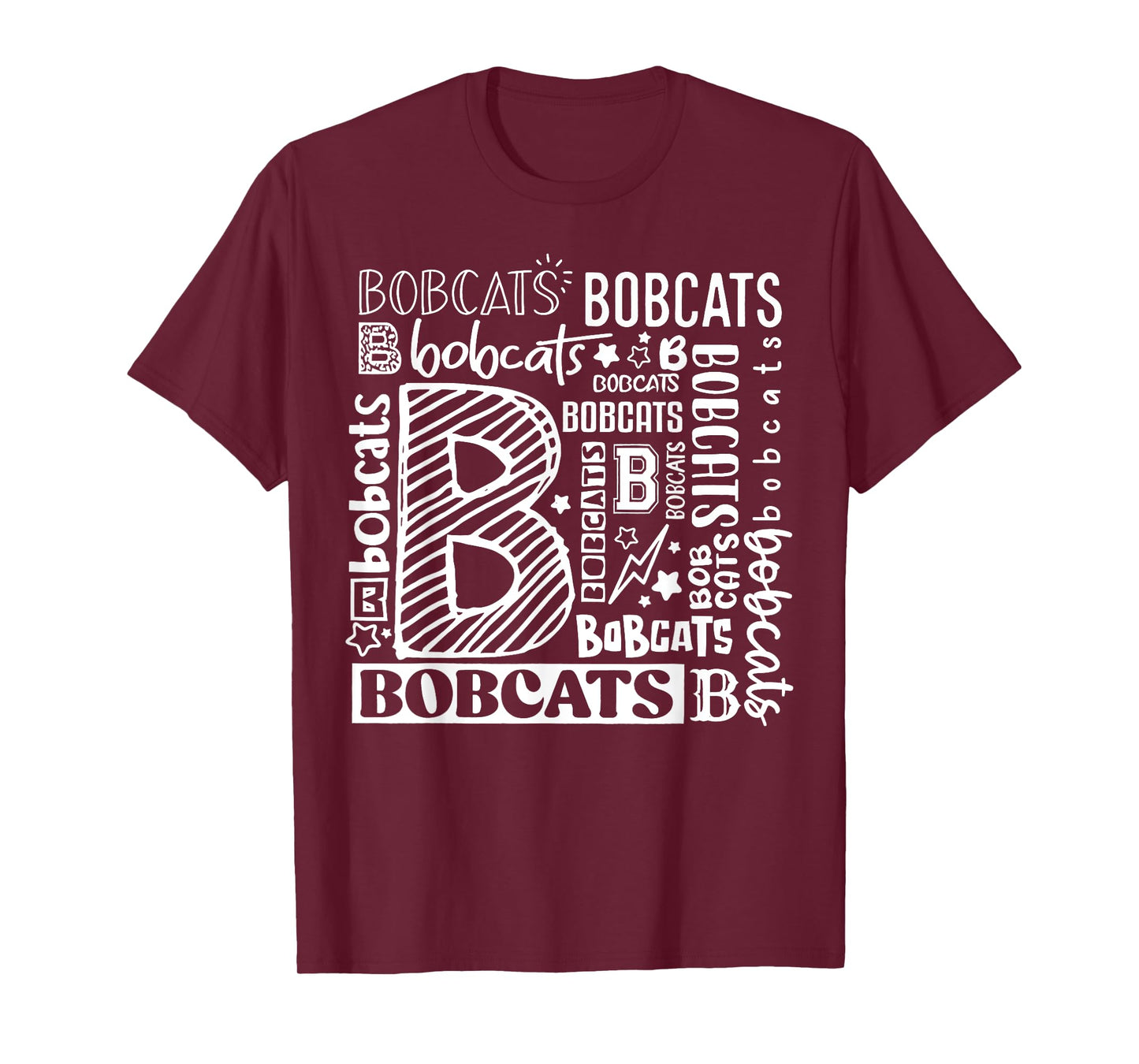 Typography Bobcat For Men Women Bobcat Animal Lover T-Shirt