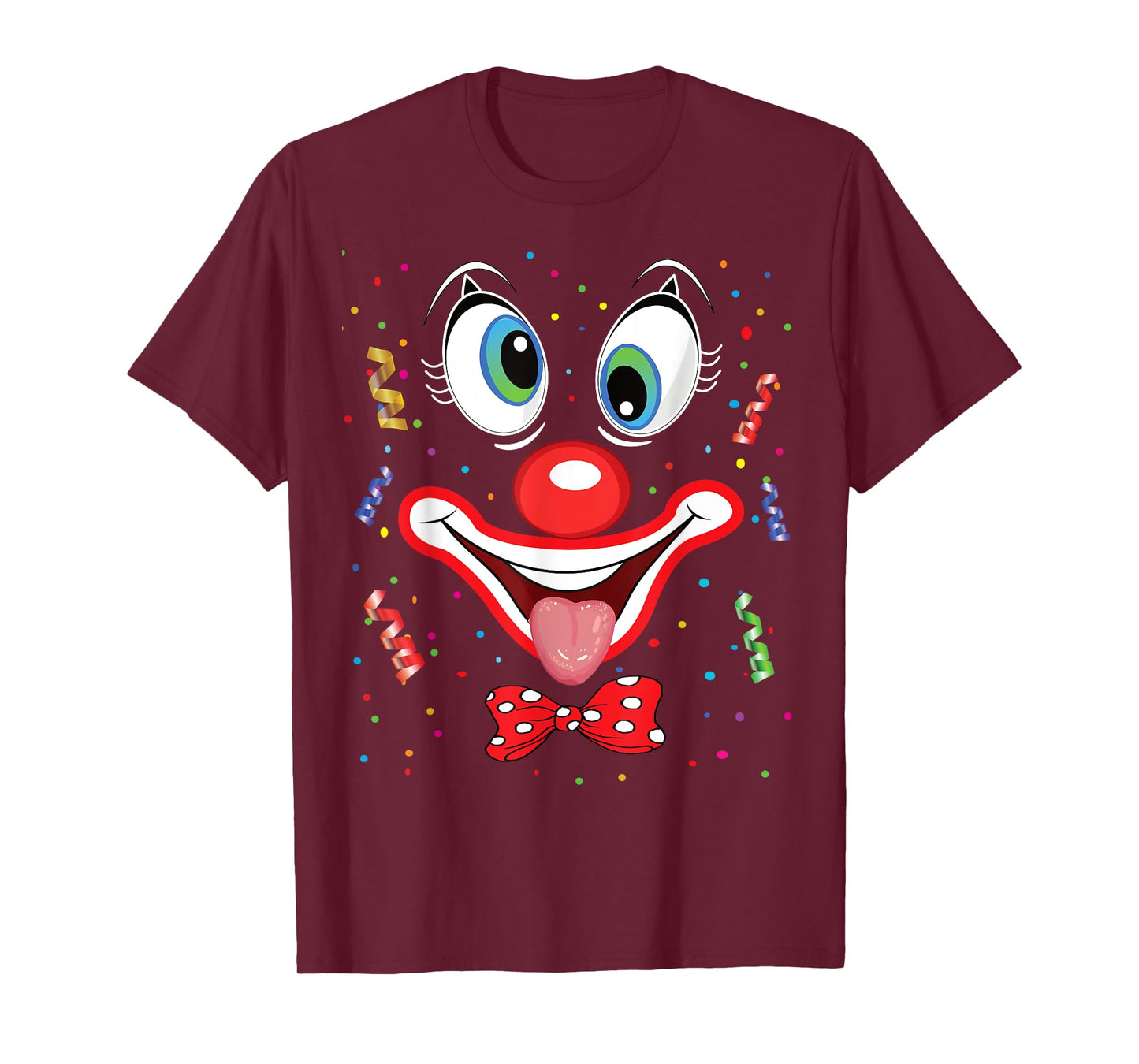 Carnival Clown Face Circus Costume Kids Men Women Carnivals T-Shirt