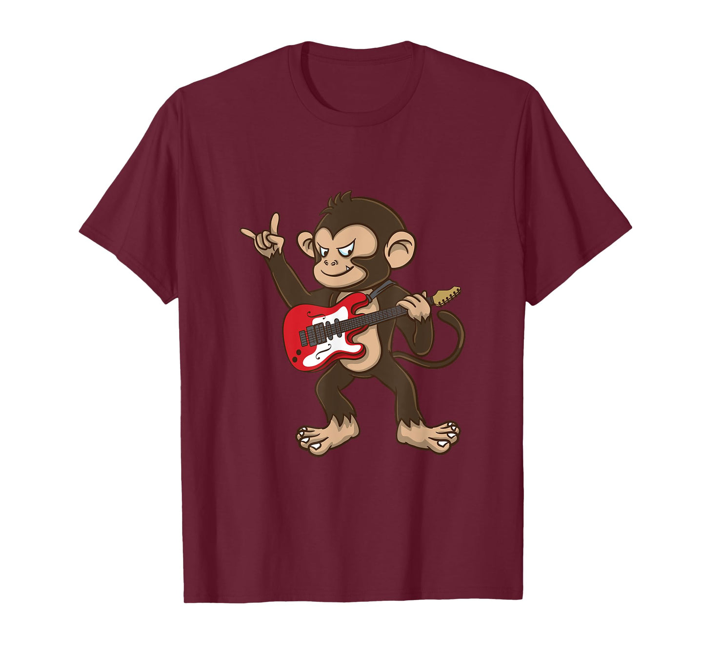 Monkey Playing Guitar T-Shirt