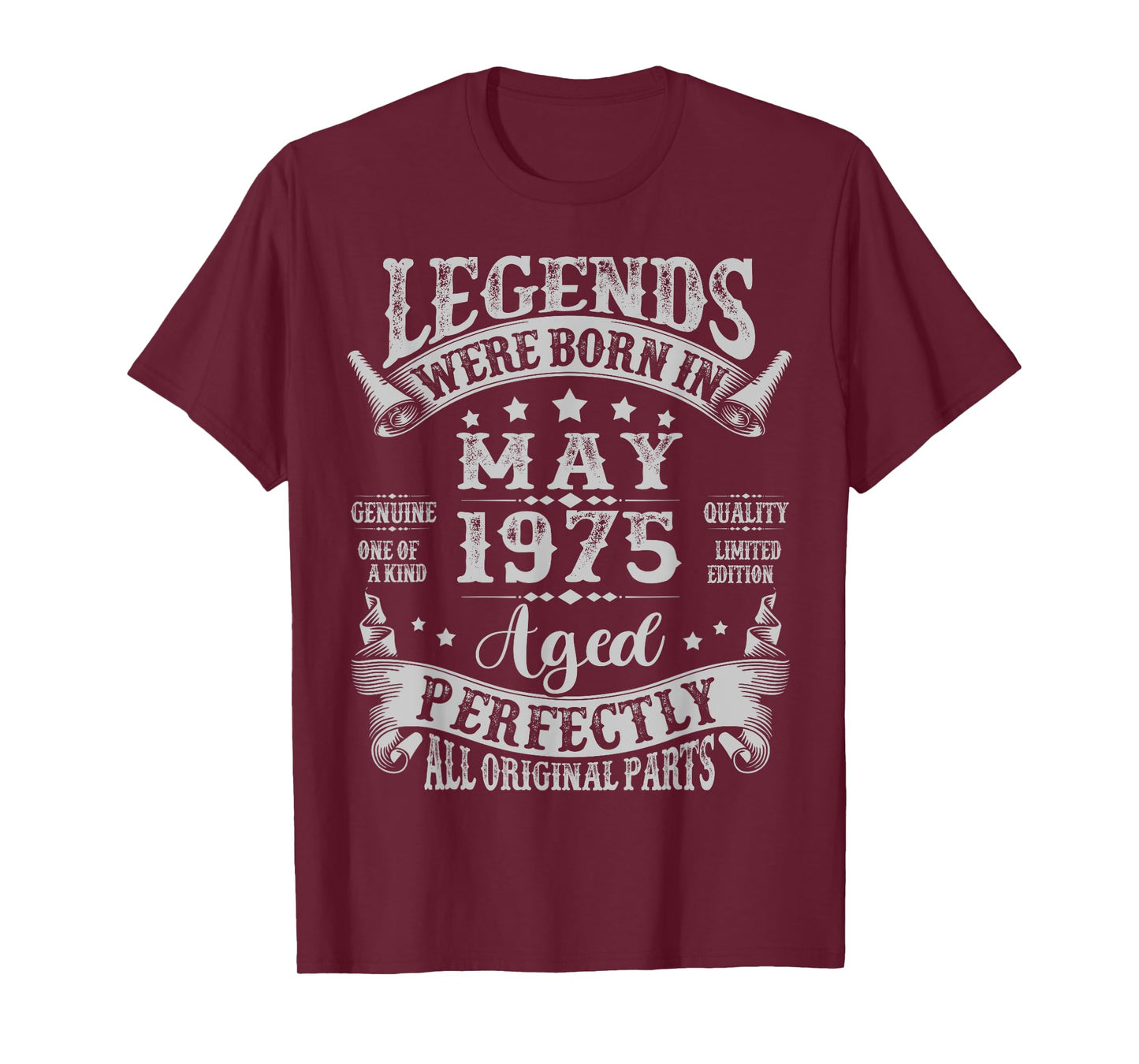 Legend Were Born in May 1975 Vintage 50th Birthday Men Women T-Shirt