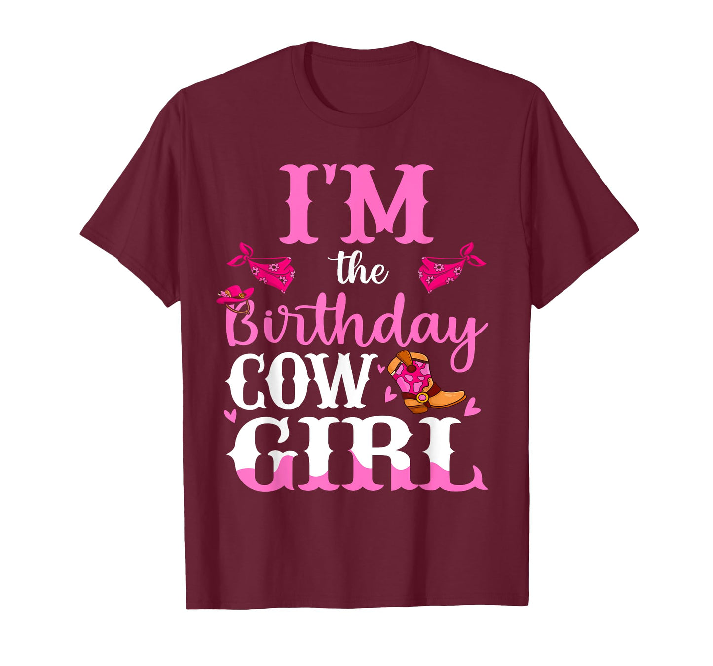 Im The Birthday Cowgirl Rodeo Family Bday Girl Party T-Shirt