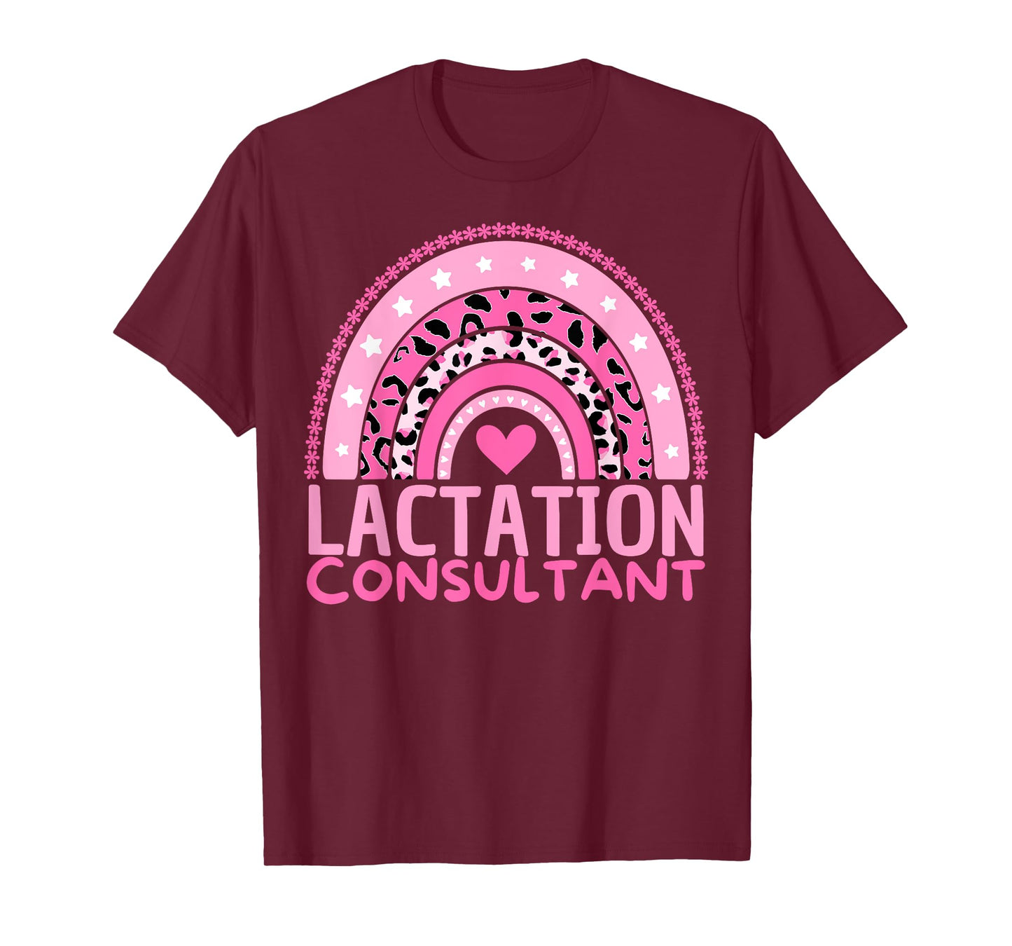 Lactation Consultant Breastfeeding Week Awareness Rainbow T-Shirt