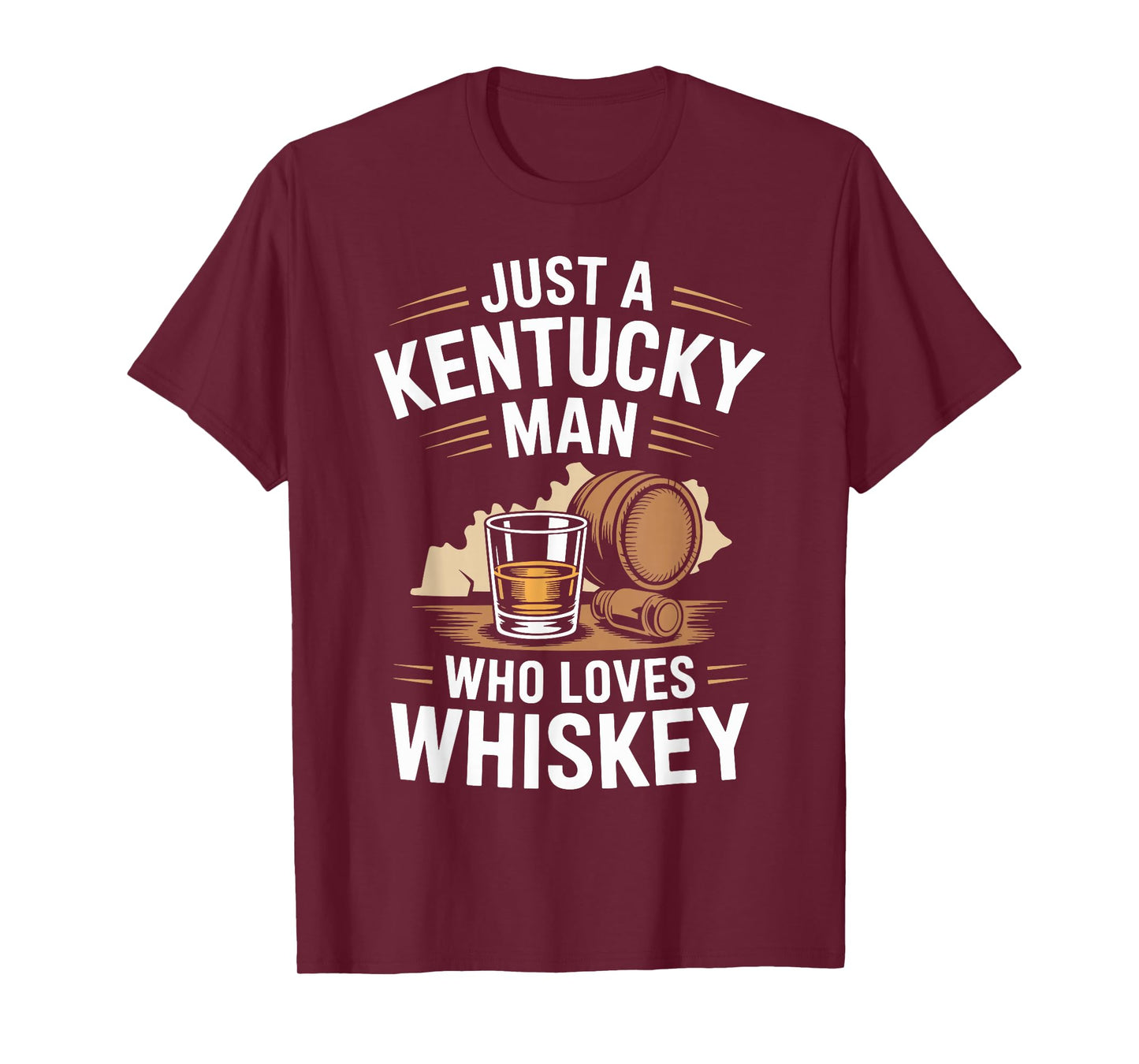 Kentucky Man Who Loves Whiskey Barrel Bourbon T-Shirt