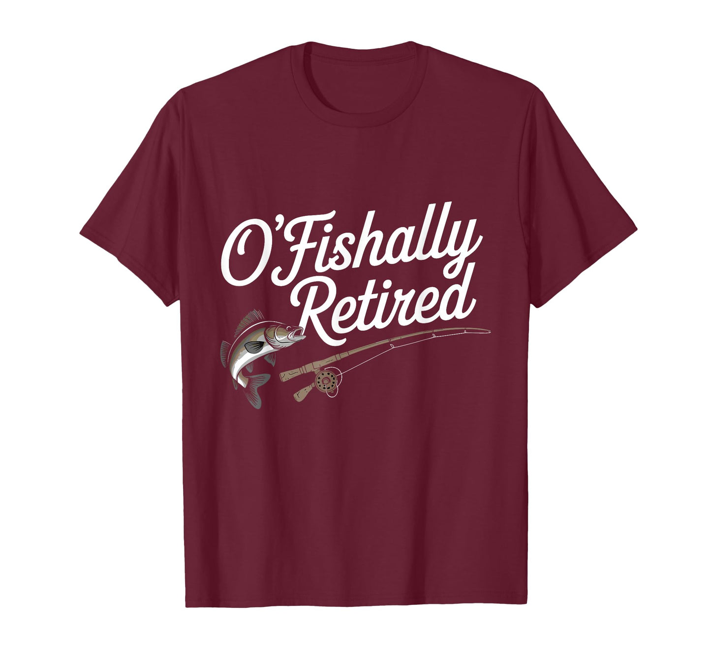 Ofishally Retired Fishing Retirement For Men Dad Fisherman T-Shirt
