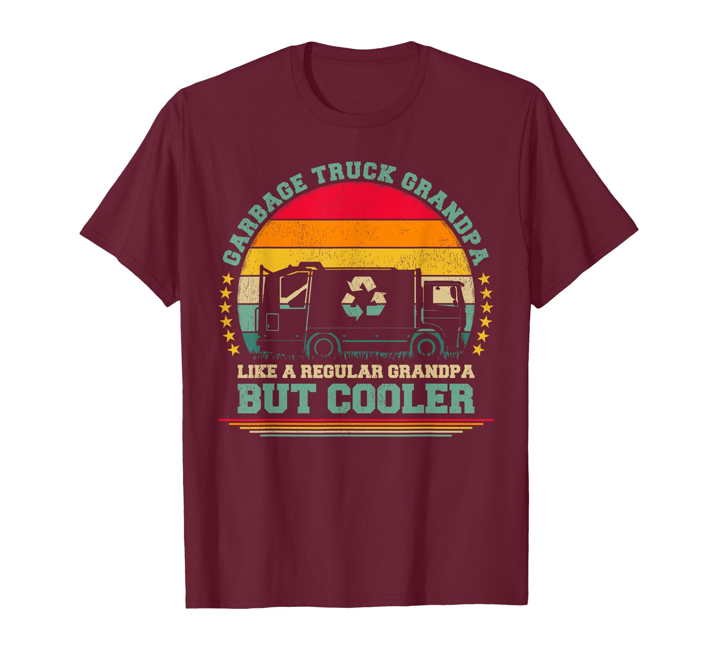 Garbage Truck Grandpa Like A Regular Grandpa Father's Day T-Shirt