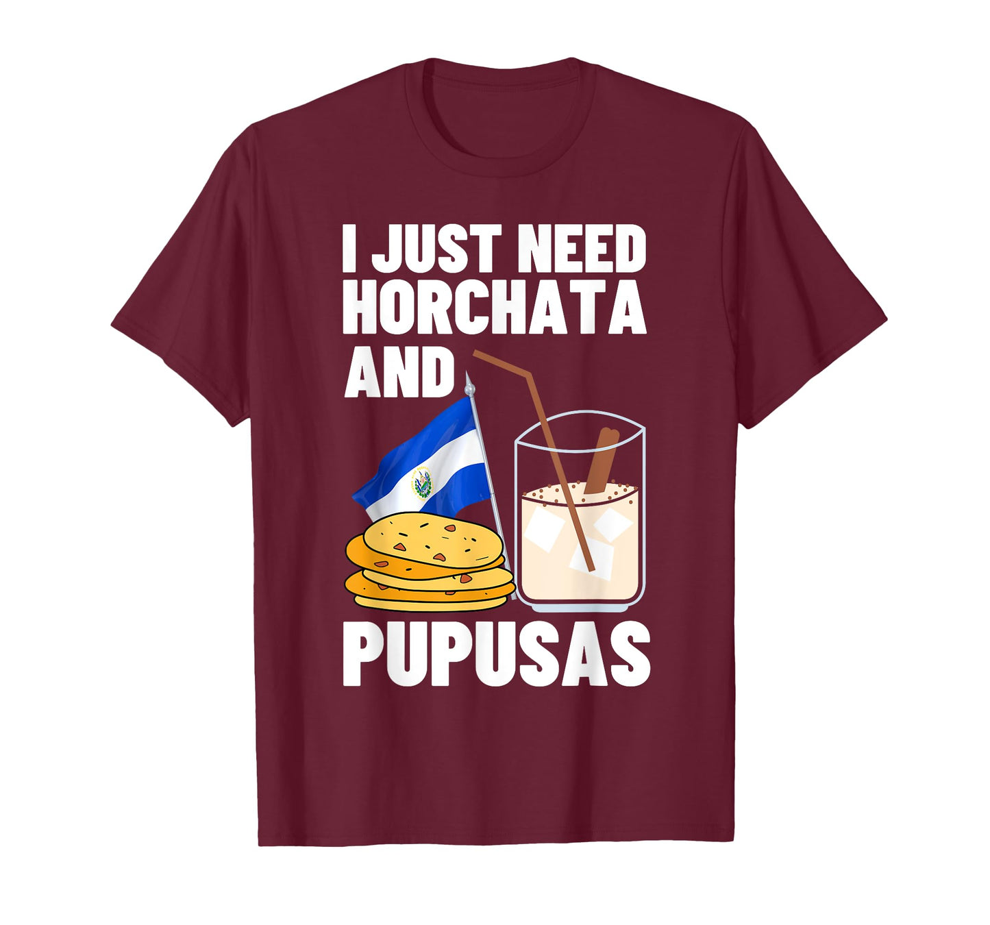 Cute Pupusas Art For Men Women Salvadorian Food Lover T-Shirt