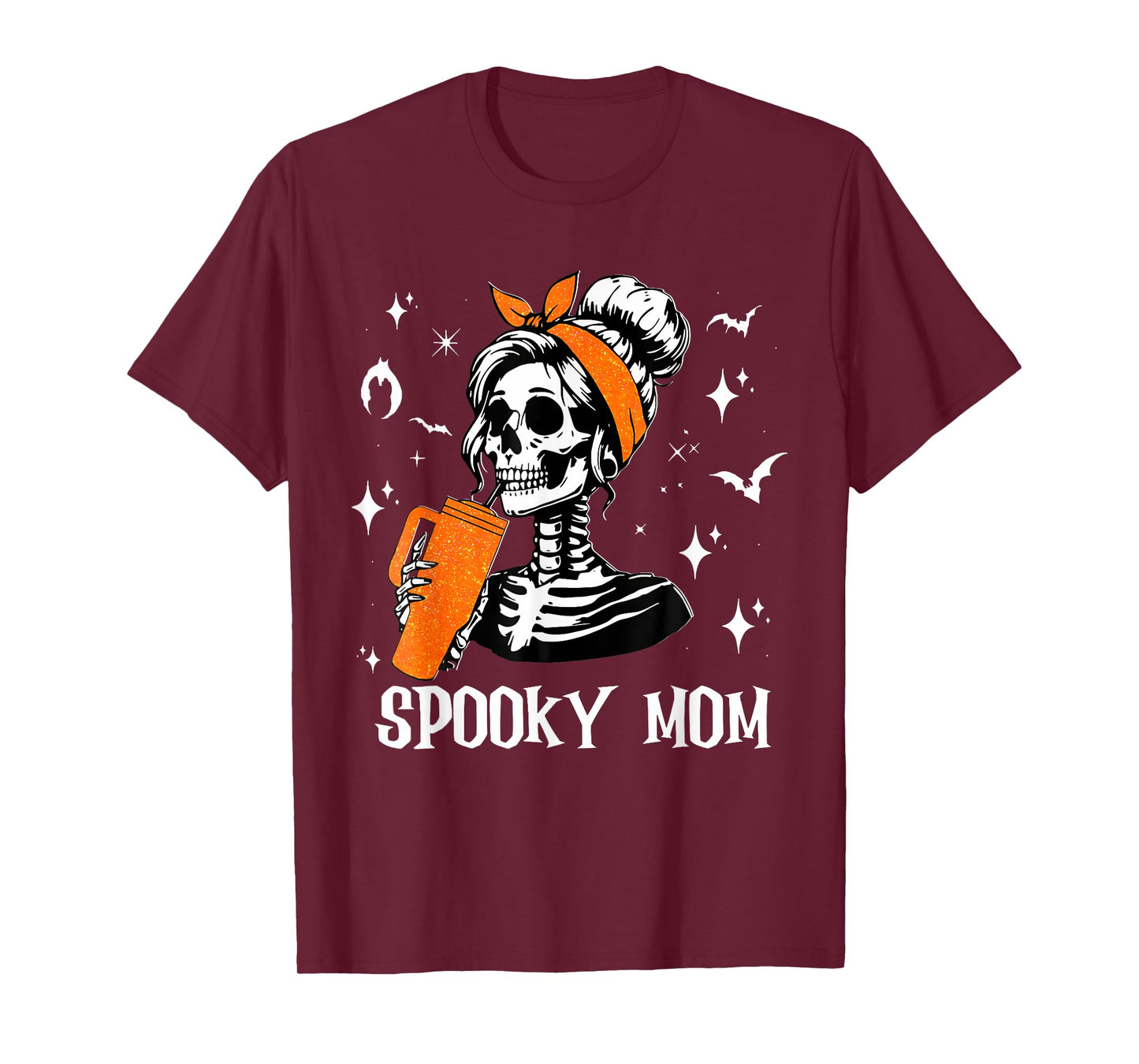 Spooky Mom Groovy Vintage Halloween Spooky Mama Mother T-Shirt