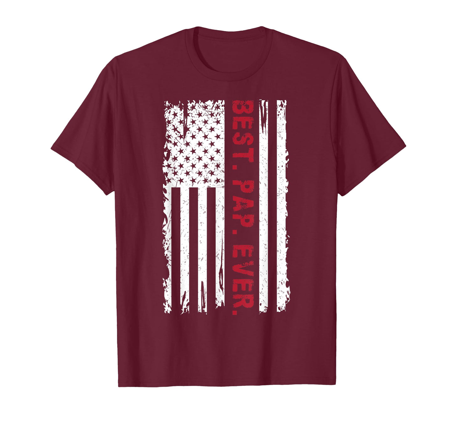 US Flag Best Pap Ever Father's Day Tee Daddy Grandpa Vintage T-Shirt