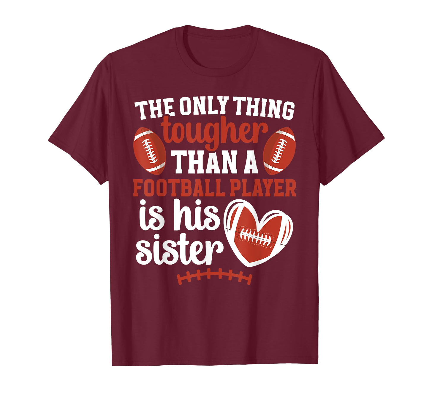Football Sister Proud Football Player's Sister Football Sis T-Shirt