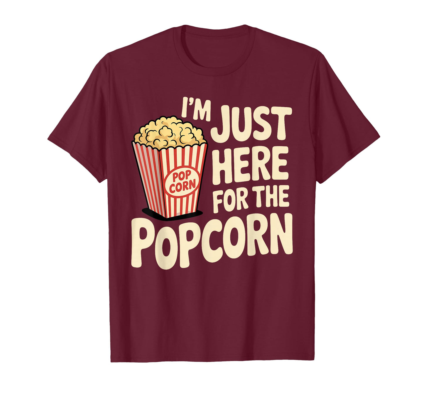 Funny Popcorn Costume for Men Women Popcorn Lover Pop Corn T-Shirt