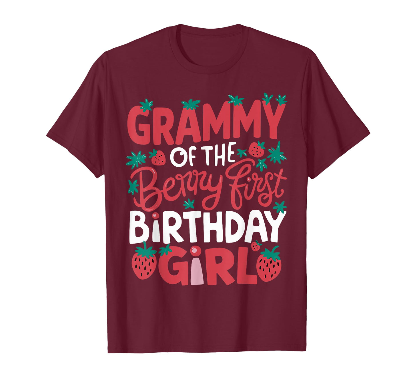 Grammy Of The Berry First Birthday Girl Strawberry Grandma T-Shirt
