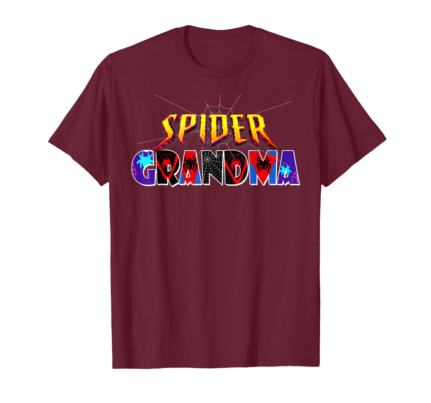 Spider Grandma Shirt Birthday Mothers Day Halloween Costumes T-Shirt
