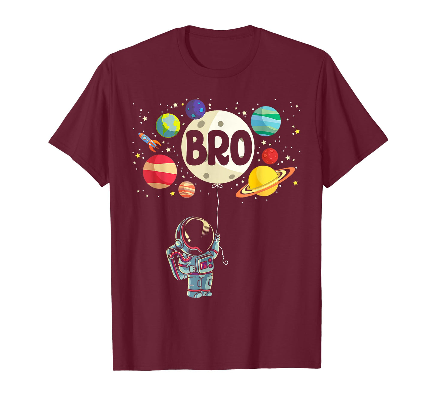Brother of The Birthday Boy Space Astronaut 1st Birthday T-Shirt