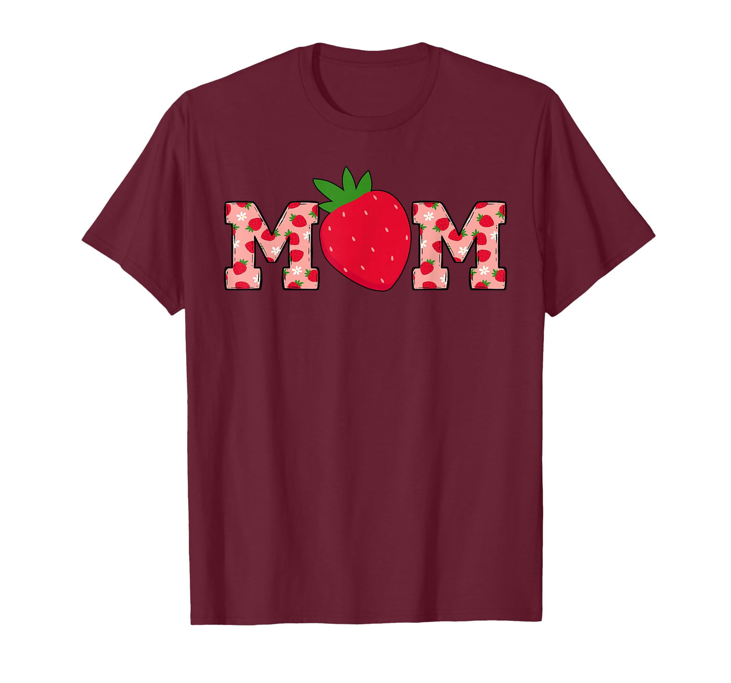 Mom Berry Sweet Cute Strawberry Birthday Matching Family T-Shirt