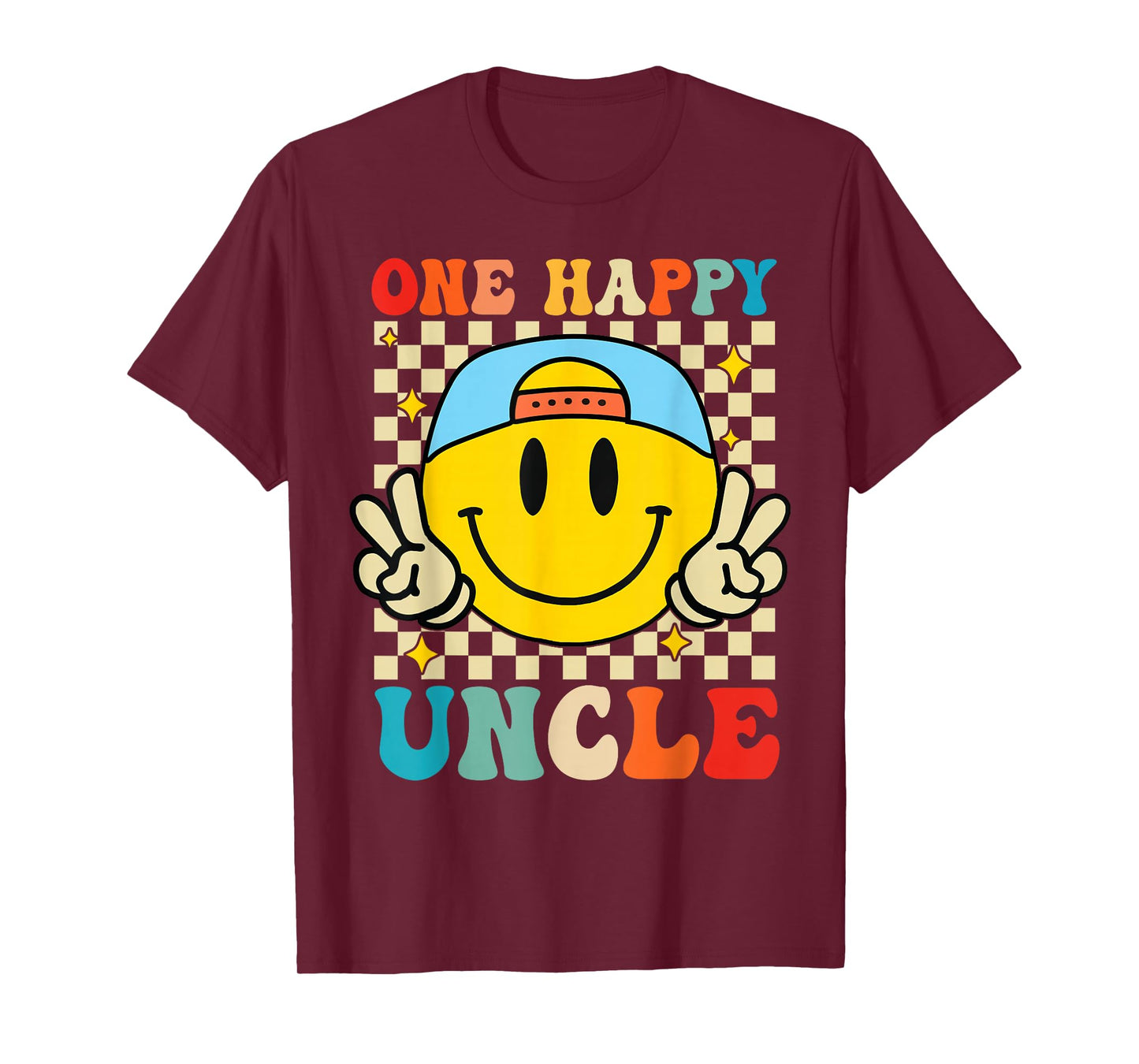 One Happy Dude Uncle 1st Birthday Family Matching T-Shirt