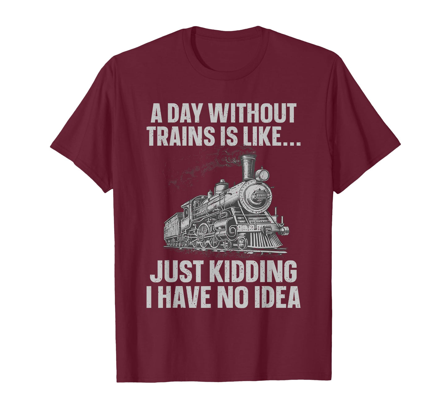 Funny Train Art For Men Women Kids Railroad Train Lover T-Shirt
