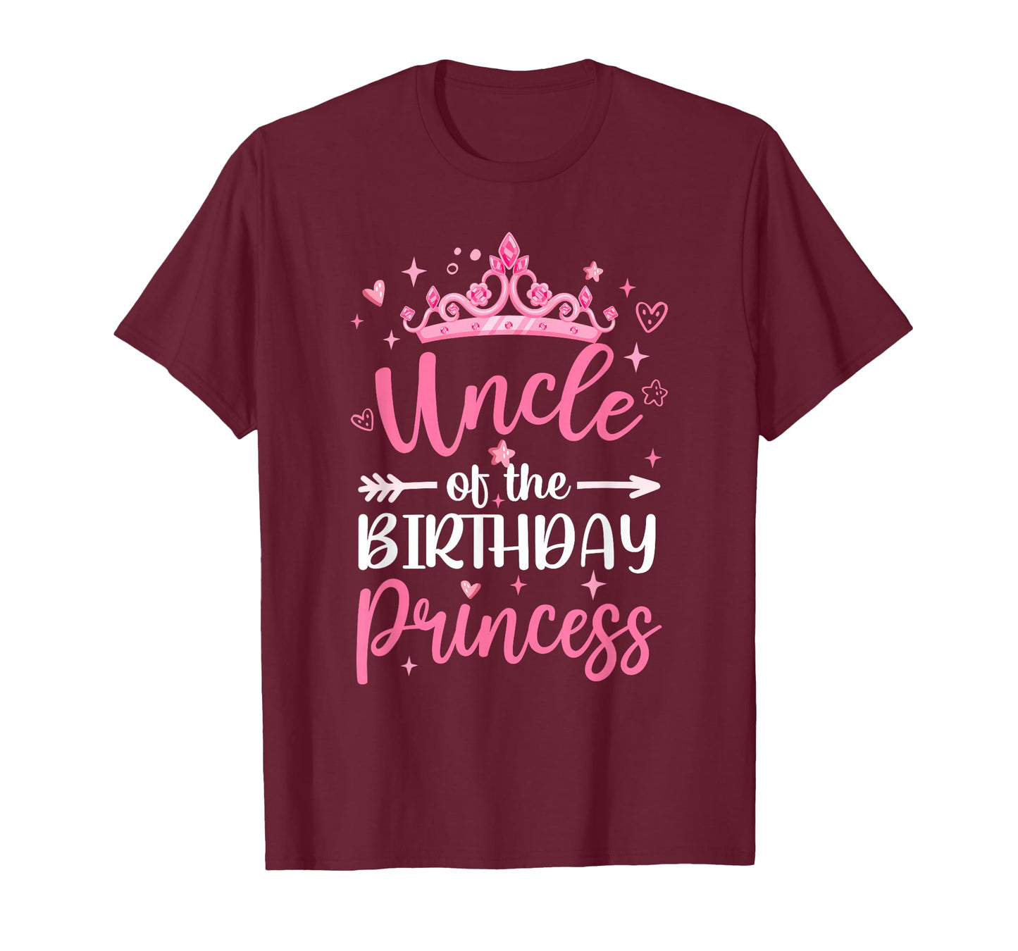 Uncle Of The Birthday Princess Birthday Girl Kid Family T-Shirt