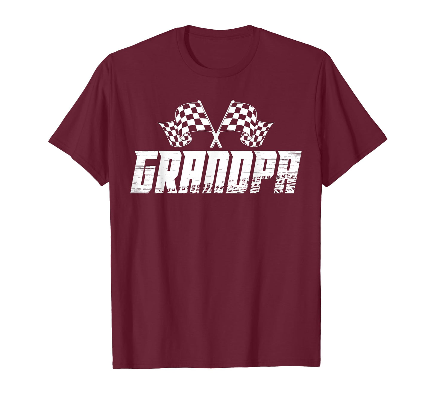 Grandpa Pit Crew Family Racing Birthday Race Car T-Shirt