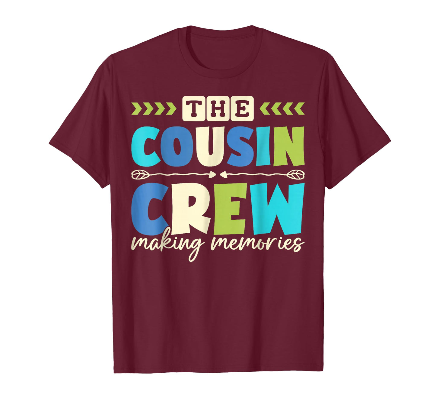 Cousin Crew 2025 Making Memories Family Vacation Camp Kids T-Shirt