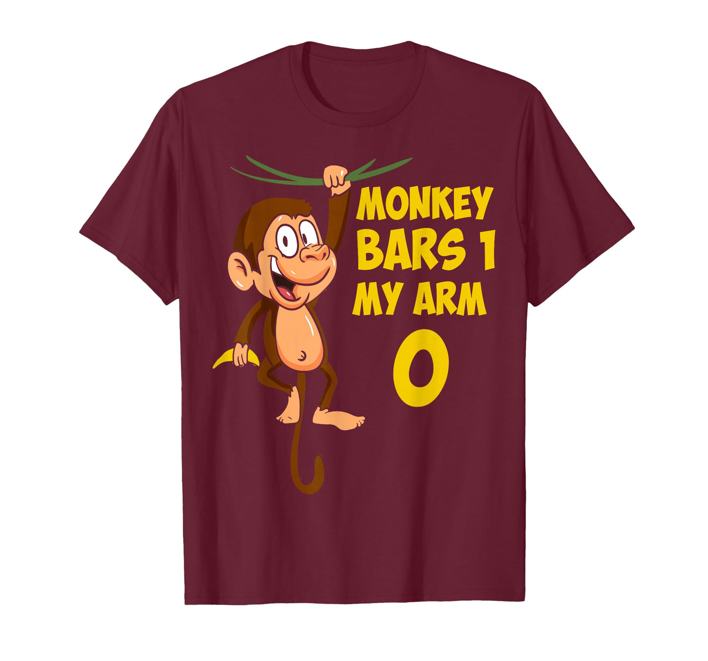 Broken Arm Monkey Bars I Monkey Art I Kids Monkey T-Shirt