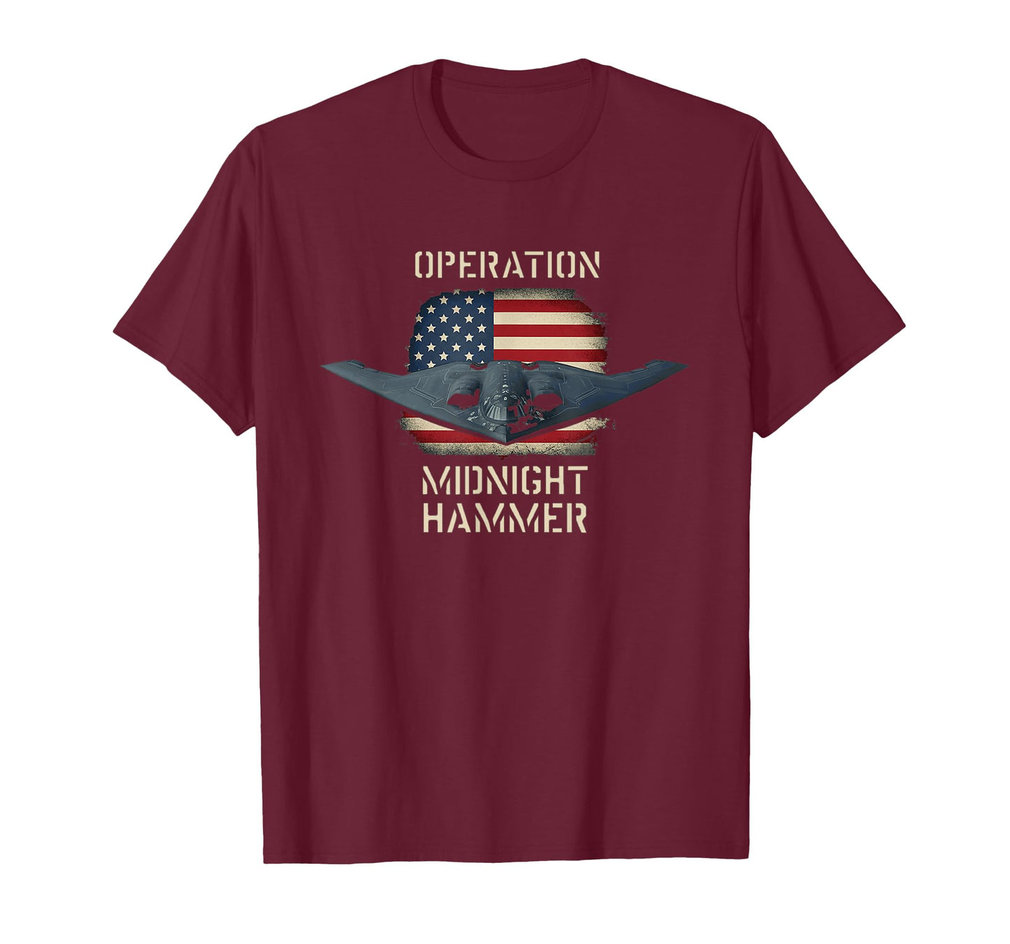 Retro Operation Midnight Hammer with American Flag T-Shirt