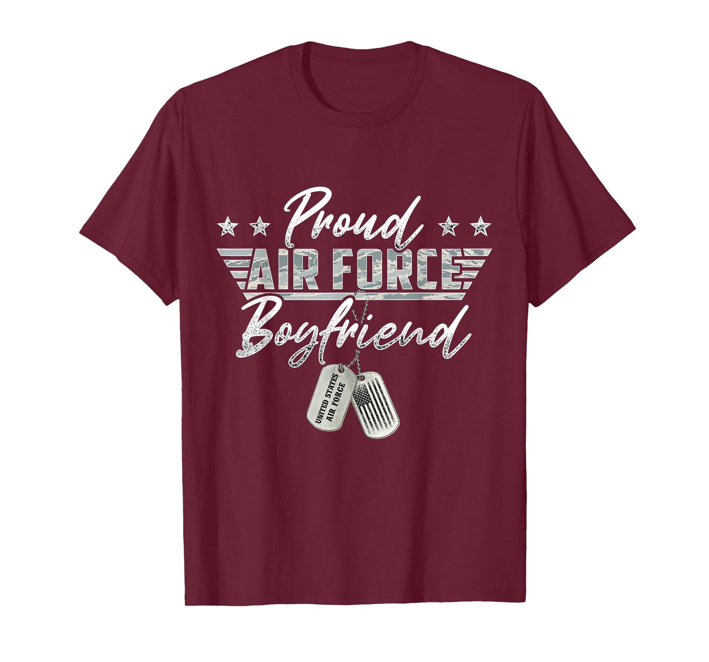 Proud Air Force Boyfriend Military Air Force Family Matching T-Shirt