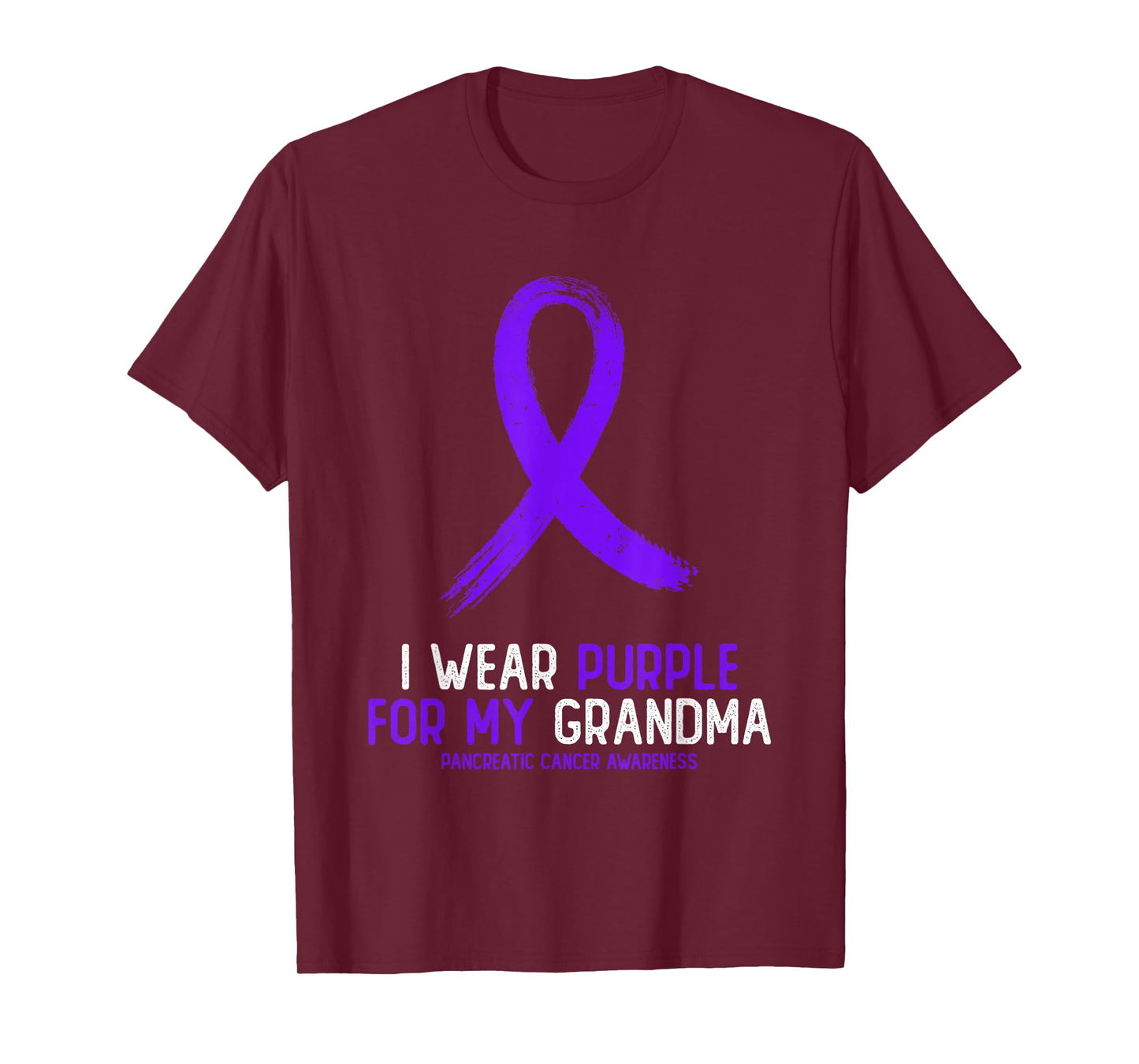 I Wear Purple For My Grandma Pancreatic Cancer Awareness T-Shirt