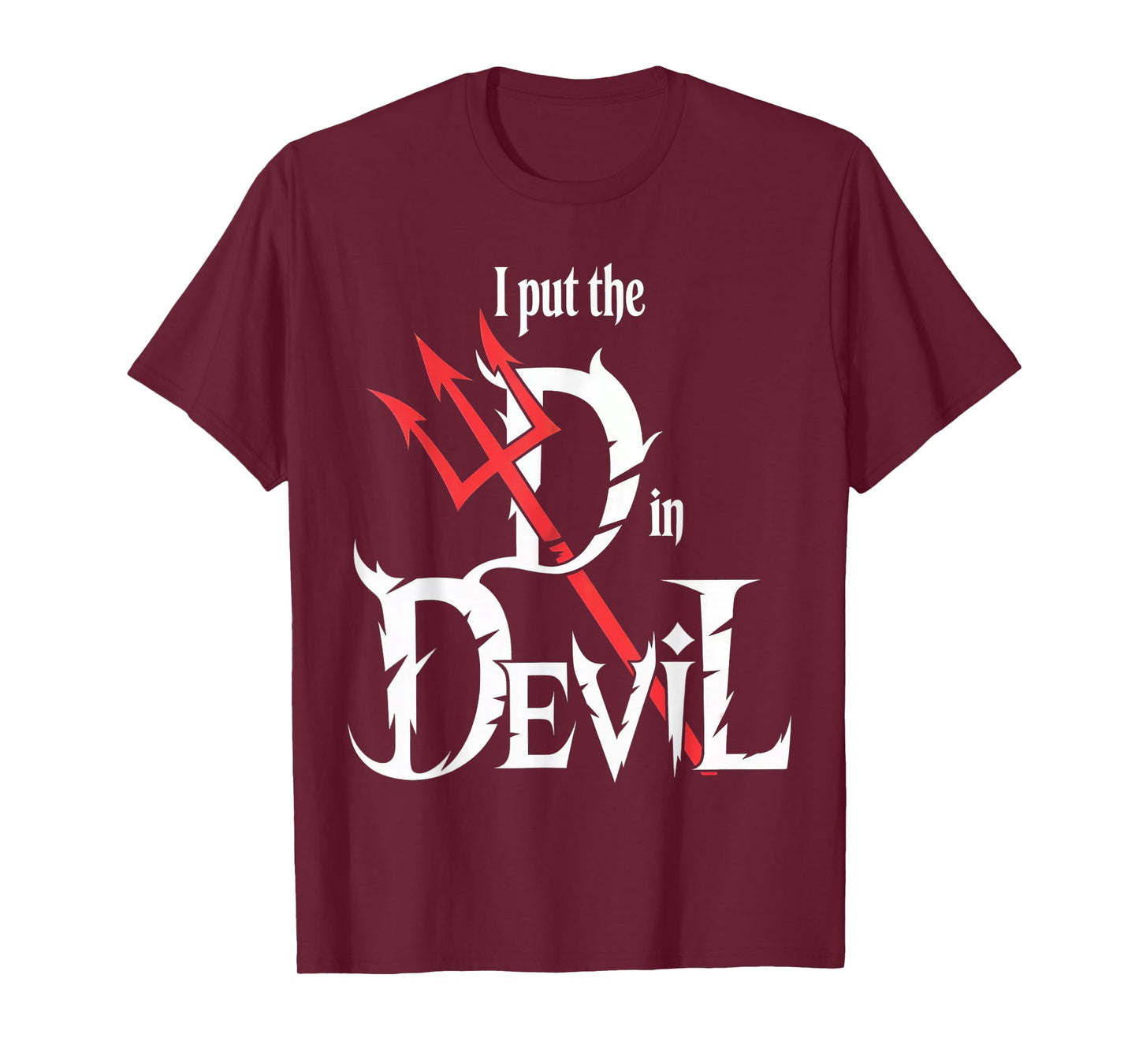 I Put D in Devil Halloween Funny Couple Halloween Costumes T-Shirt