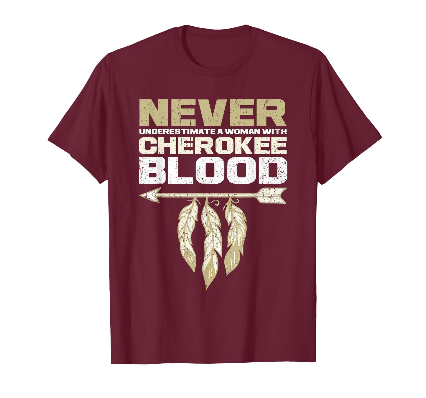 Cool Cherokee Blood Women Funny Native American Gift For Her T-Shirt