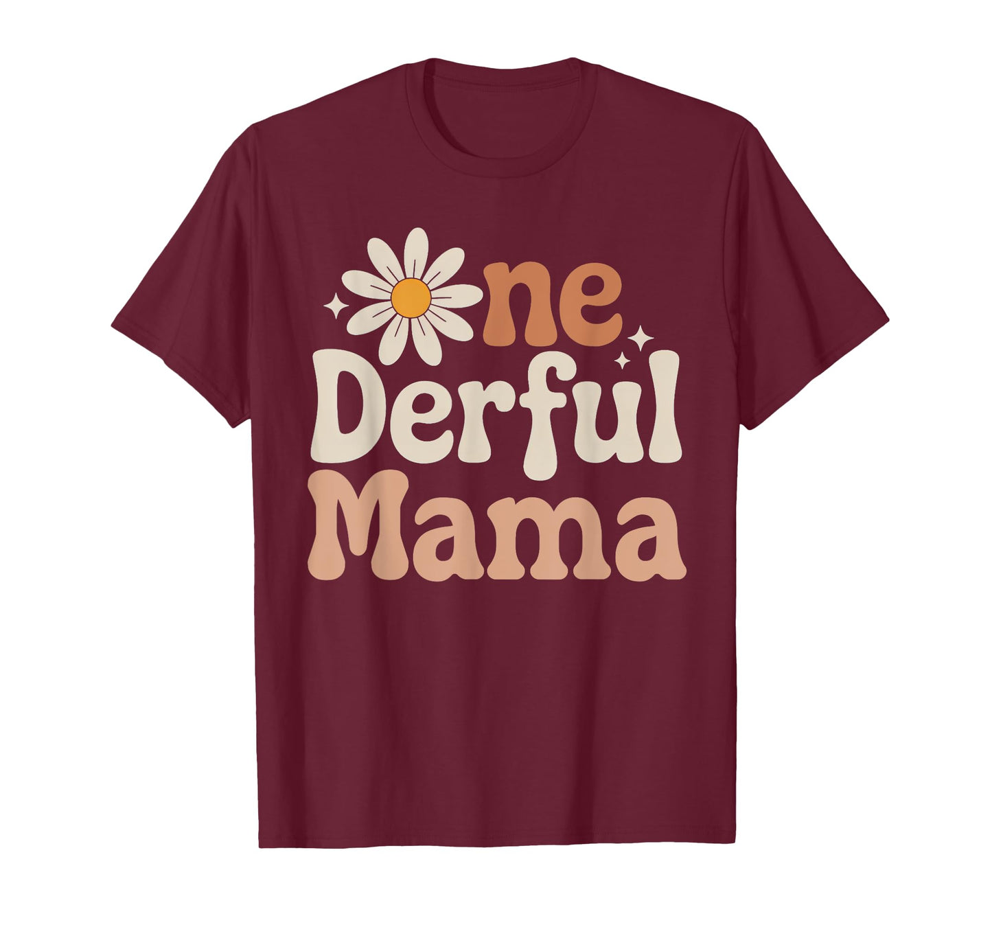 One derful Mama Wild One Daisy First Birthday Family Party T-Shirt