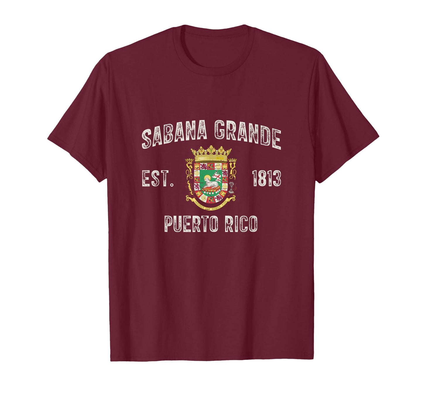 Sabana Grande In Puerto Rico Est 1813, Puerto Rico Armorial T-Shirt