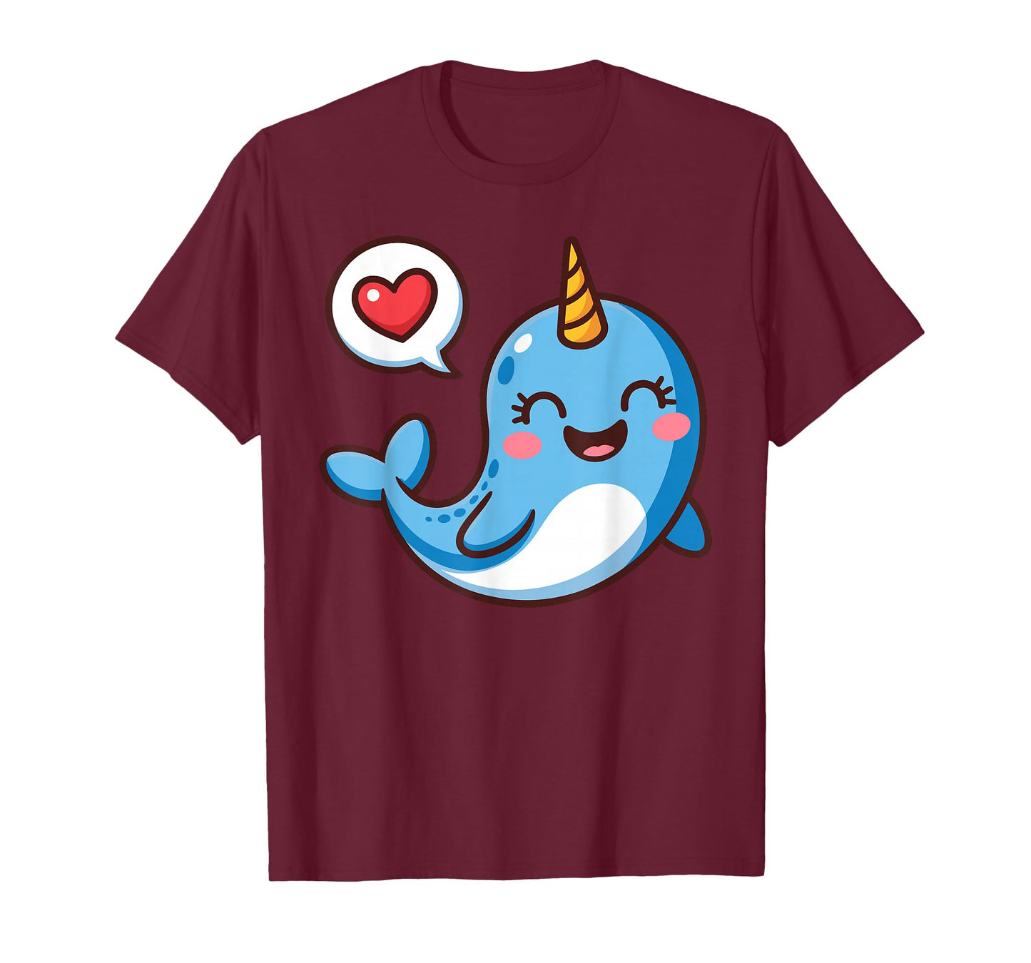 Funny Narwhal Art for Men Women Kids Narwhal Lover Narwhal T-Shirt