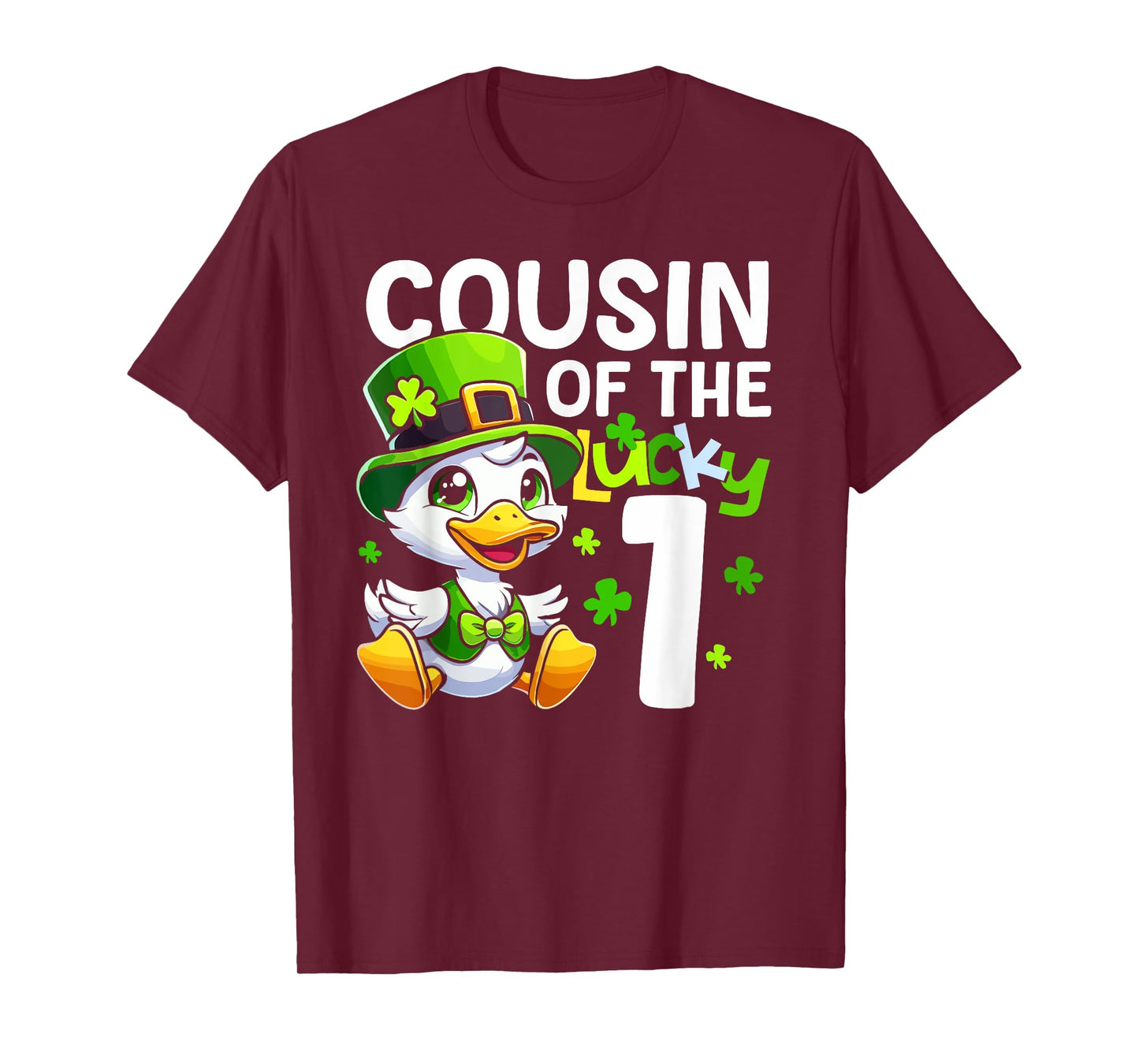 Cousin Of The Lucky One Duck 1st Birthday Party Matching T-Shirt