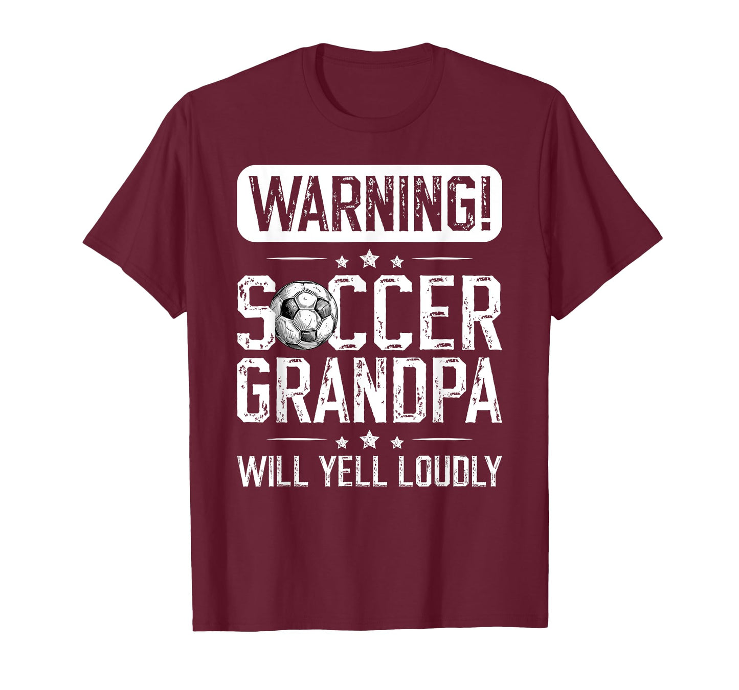 Soccer Grandpa Will Yell Loudly Soccer Player Grandfather T-Shirt