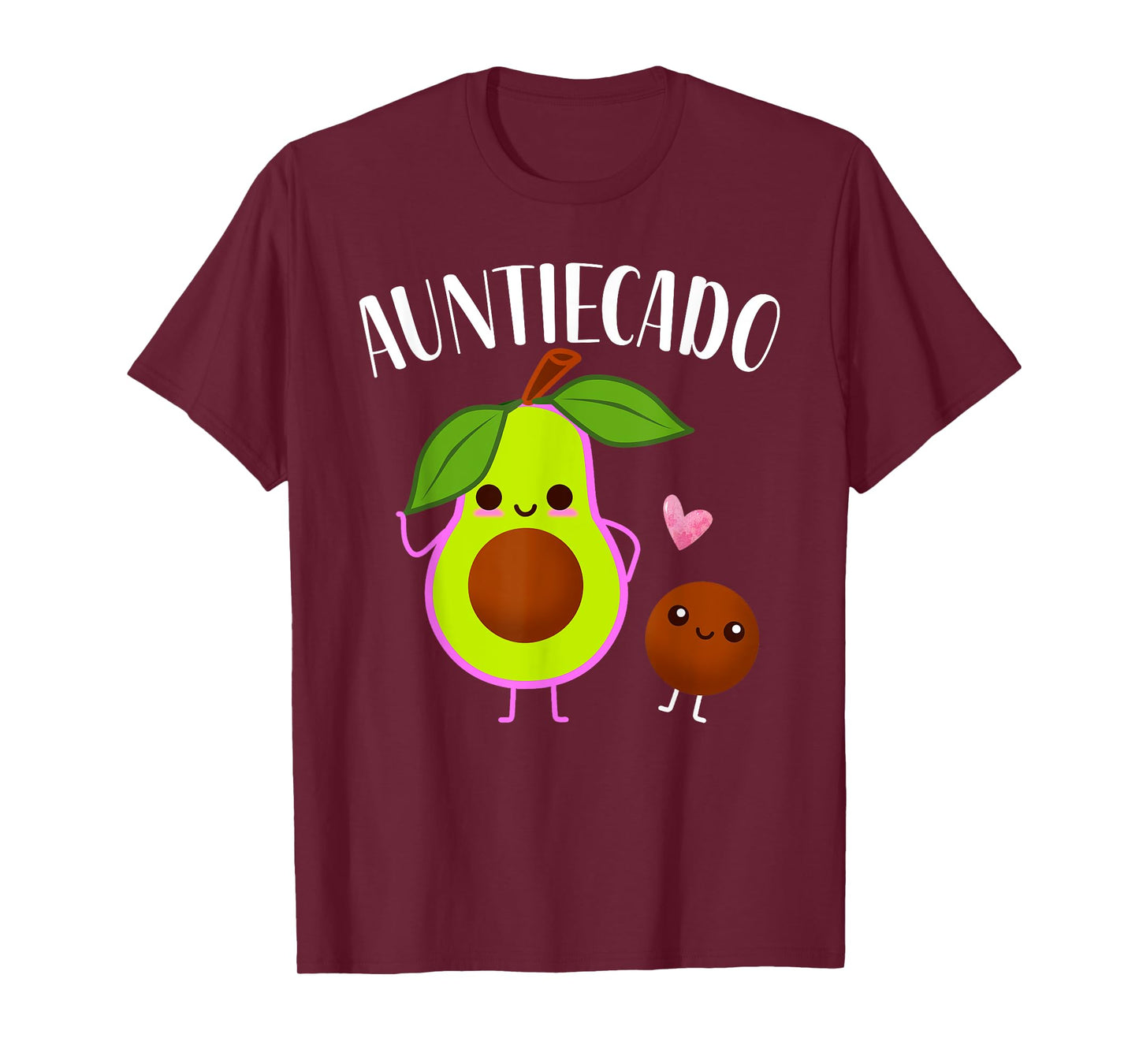 Auntiecado Funny Avocado Auntie Pregnancy Announcement T-Shirt